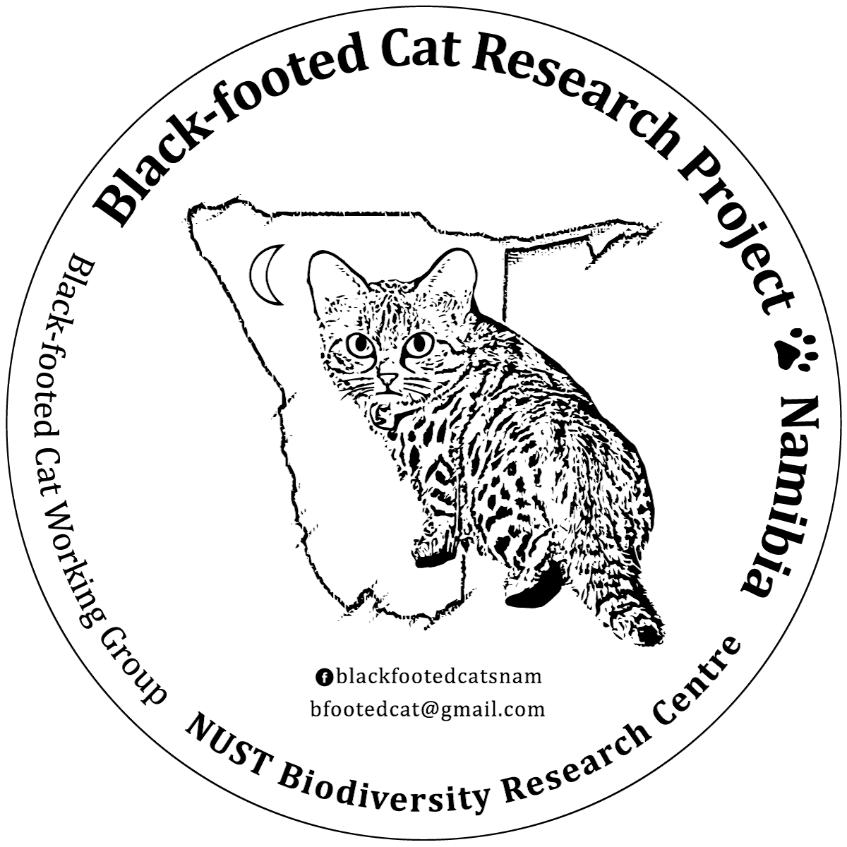 Black-footed cat research project Namibia logo.