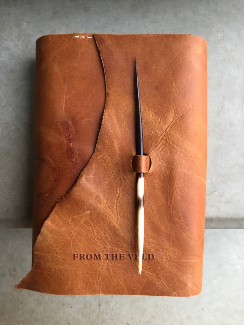 A leather bound book