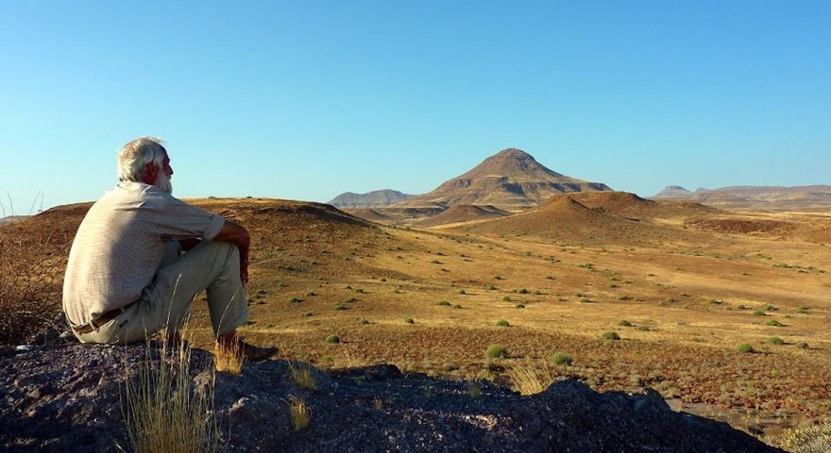 Garth Owen-Smith gazes out across the Namibian landscape that he so loved.
