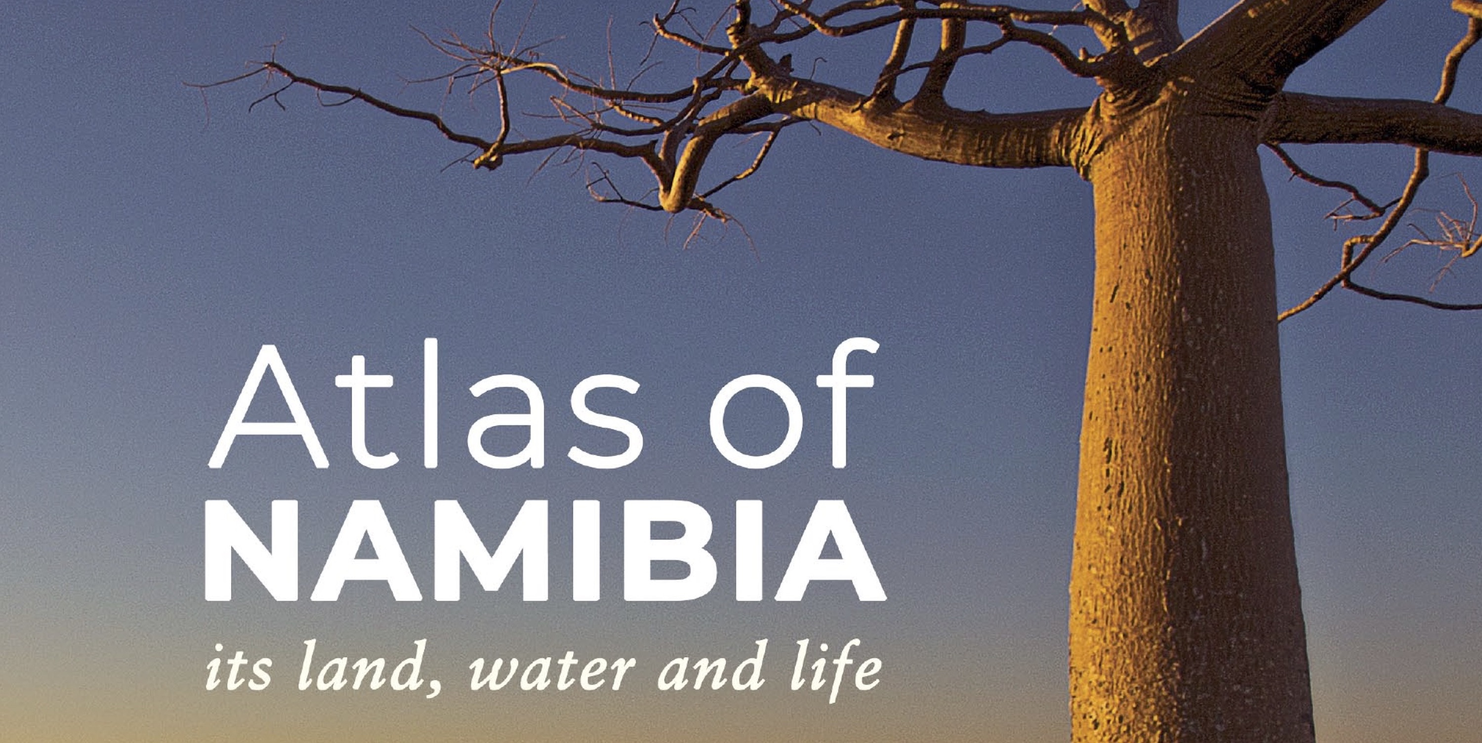The front cover of the atlas of Namibia.